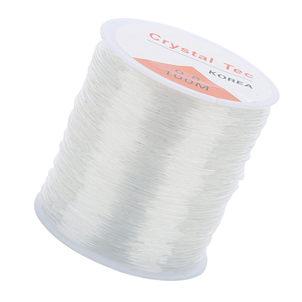109 meter lang elastisk fiber klar krystallstreng for smykkefremstilling DIY