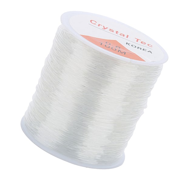 109 meter lang elastisk fiber klar krystalstreng til smykkefremstilling DIY