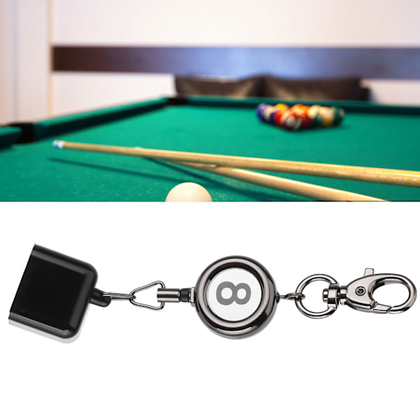 Tilbagetrækkelig kridt holder med bælteclips til billard og snooker tilbehør