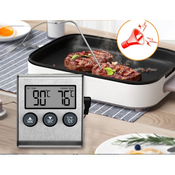 BBQ boks makroner temporization gaffel sukker termometer sonde