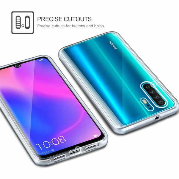 [HT]Full-dekning silikondeksel - Huawei P30 Pro Svart