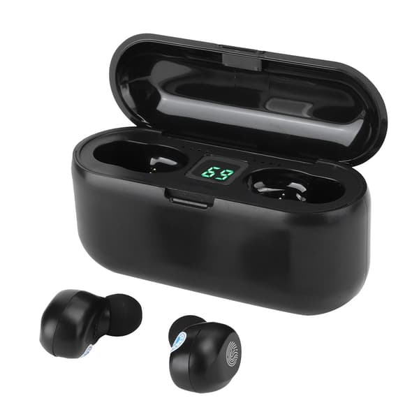 F9 Touch LED Digital Display Bluetooth 5.1 Øretelefon Binaural True Wireless Batteri