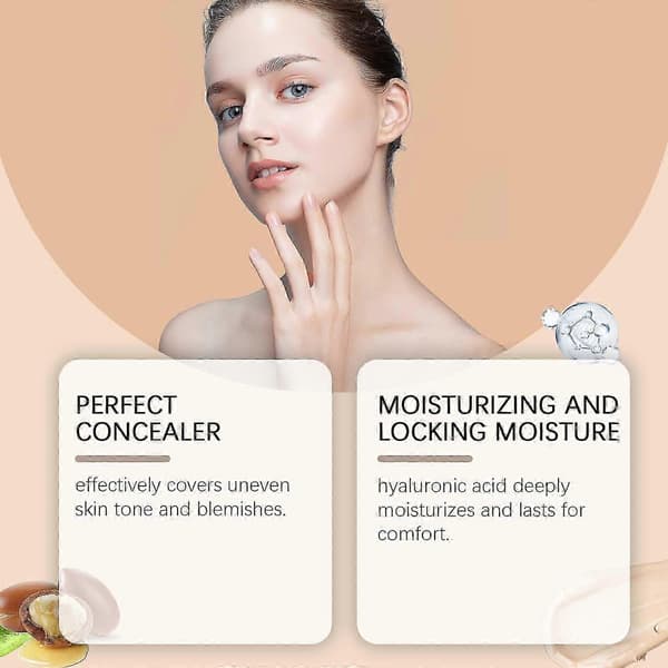 【HT】Fuktgivande flytande foundation - Lättviktsconcealer med sheasmör