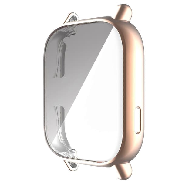 For Amazfit GTS 2 Full Coverage TPU Electroplating Watch Case Rose Gold