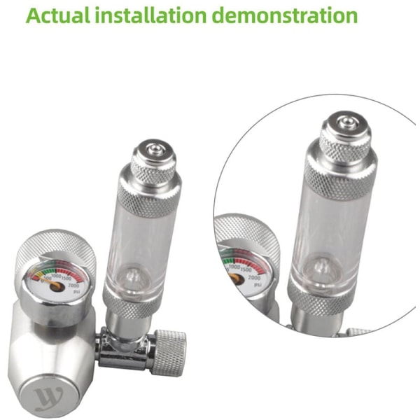 Metallinen CO2 paluukuplamittari, paineenalennusventtiili, hienosäätöinen solenoidiventtiili