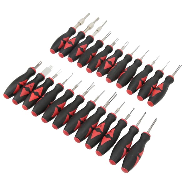 23PCS Terminal Release Tool Kit Kromfinish Rustbestandig Komfortgreb Bærbar Udskiftning til Benz