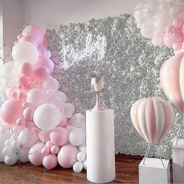 Lyserøde balloner, 100 stk. Heilwiy 10 tommer ballon pc Heilwiy af lyserøde balloner, cremefarvede balloner