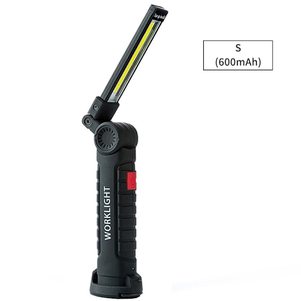 Oppladbart COB LED arbeidslys, inspeksjonslampe, liten størrelse, egnet for lager, garasjebelysning