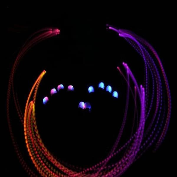 7 farver lysshow LED-handsker Rave Light Fingerbelysning blinkende glødende handsker