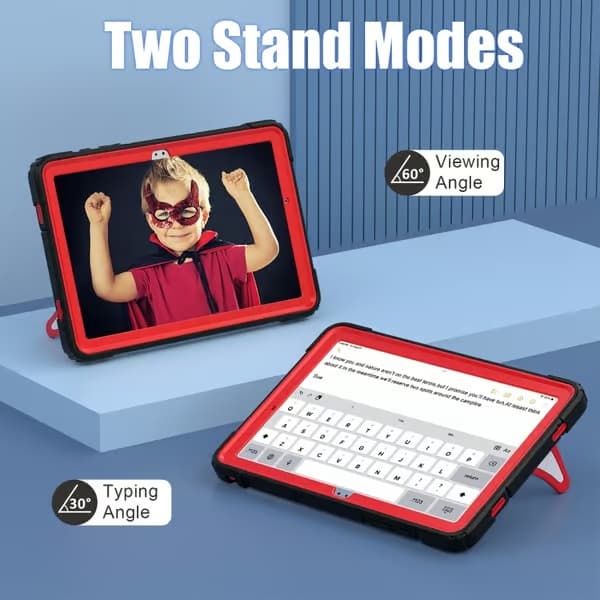 Samsung Galaxy Tab A9+ / A11+ Spider Silikon Hybrid PC Støtsikkert Deksel Svart Röd