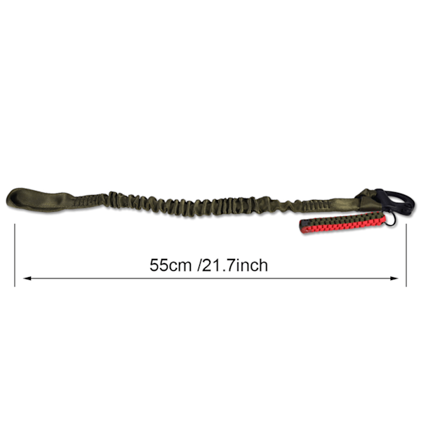 Udendørs CS Essential Gun Rope Taktisk Mission Rope Elastisk Sikkerhedstov Midje Beskyttelse Deluxe Version (Grøn (SL-21-OD)) Green