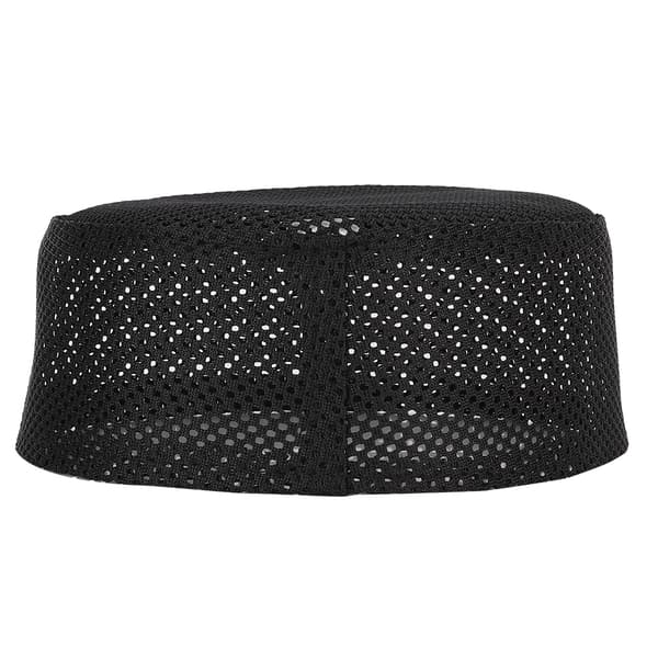 Muslimsk bønnehat Sort Broderet Polyester Bomuldsblanding 60cm