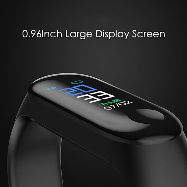 Puls- og blodtryksovervågning Bluetooth Smart Armbånd (sort)
