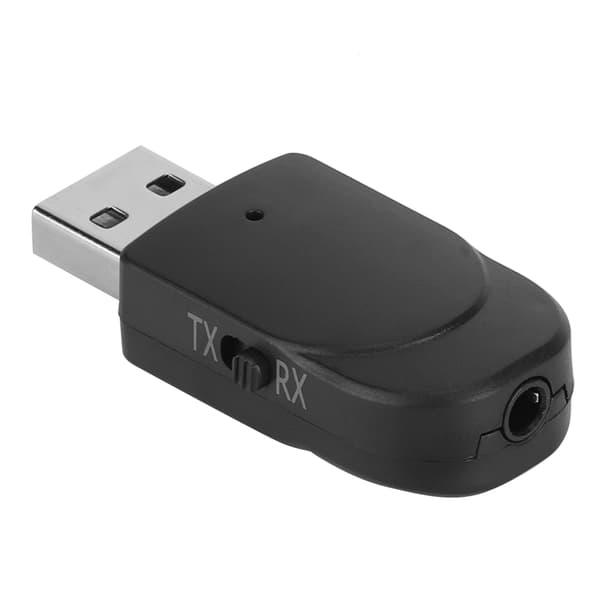 Bluetooth lydmottaker-sender 2 i 1 USB stereo musikk trådløs adapter for bil TV datamaskin