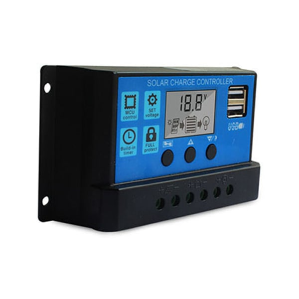 10-100A LCD aurinkosäädin, automaattinen tunnistus (60A)