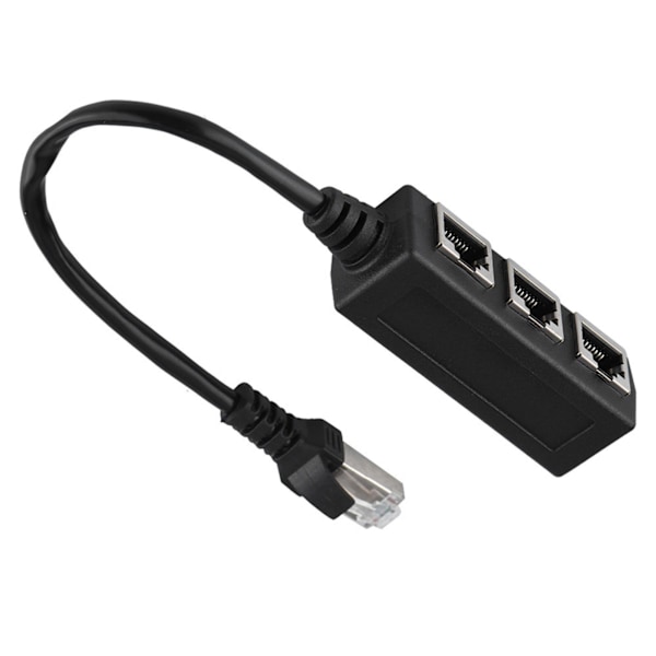 Ethernet-splitterkabel: 1 hann til 3 hunnporter for forbedret tilkobling