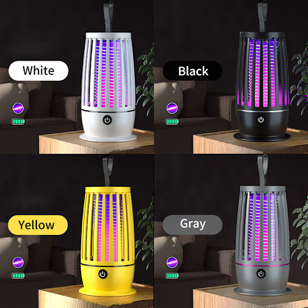 Mosquito Killer Lamp,UV Elektrisk Flugdödare,3000V Effektiv Insektsdödare Range 40m²,11W Gnat Trap Moth Catcher，Använder USA