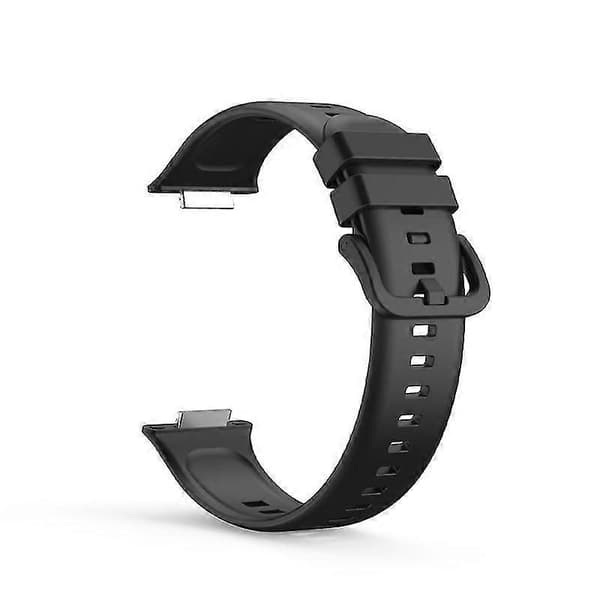 Ensfarvet silikone urrem til Huawei Watch Fit 2 Black