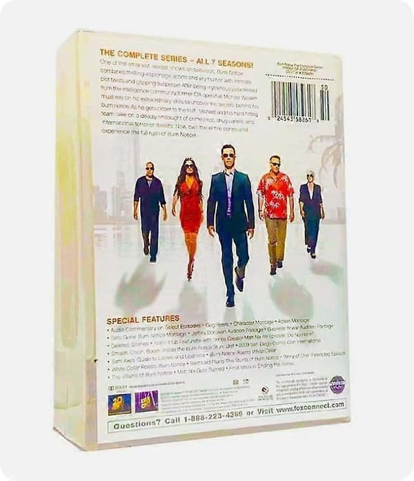 Burn Notice: The Complete Series (DVD, 2018, 28-Disc box Set) engelsk version