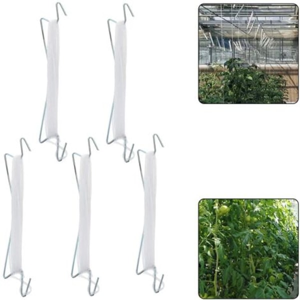 10 stk tomatholderkroker Drivhus tomatplanteholder med tråd Agurk Kirsebær grønnsaksklype