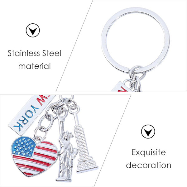 1 stk Independence Day Pendant Tilbehør Udførlige ophæng Udformet nøglering