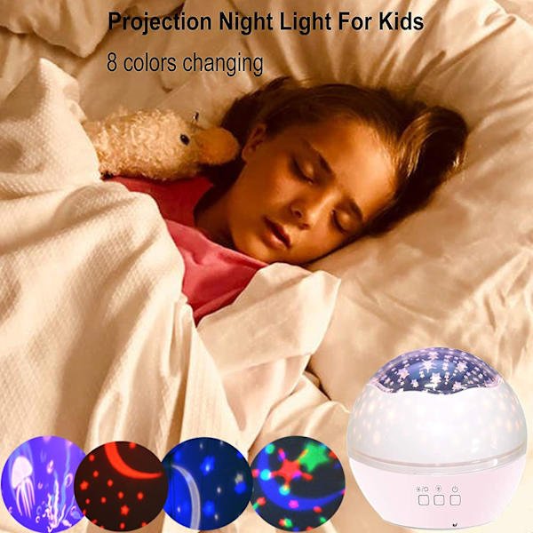 Ball Star projektorlampe (pink),
