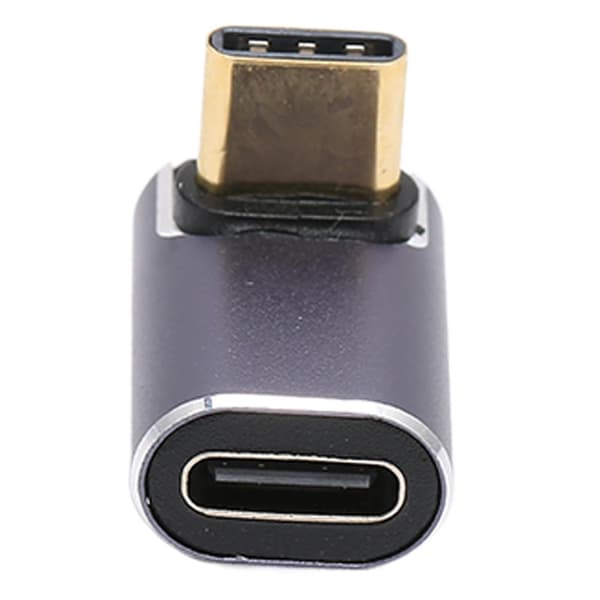 Type C retvinklet adapter: 40 Gbps, 8K 120Hz, 100W hurtigopladning til Type C-enheder
