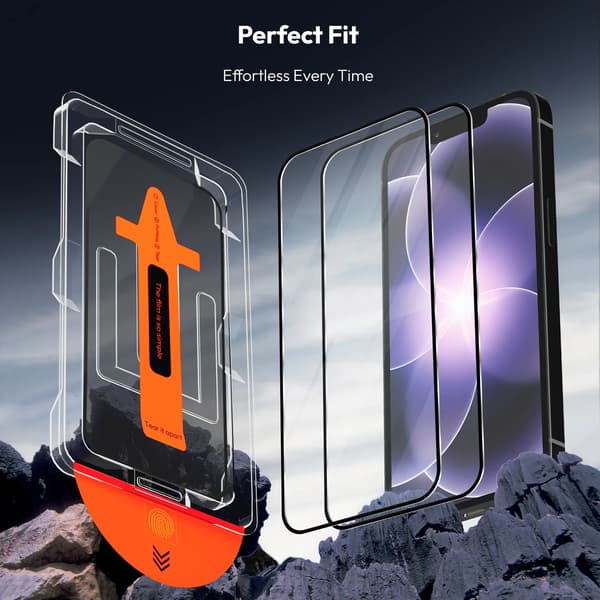 2-Pack iPhone 17e Skärmskydd - Härdat Glas | [Automatisk Installation] - Bubbelfritt