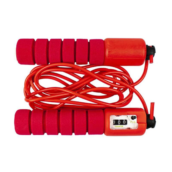 Hopprep med automatisk räknare, red