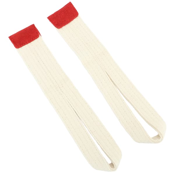1 par løftestropper for håndledd, myk polyester, fast antiskli, treningsstudio, styrketrening, håndleddsrem, hvit