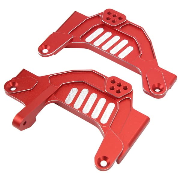 RC Front Stødplade Byte Aluminiumslegering Front Stødtårnplade til Axial SCX6 1/6 RC Bil Rød