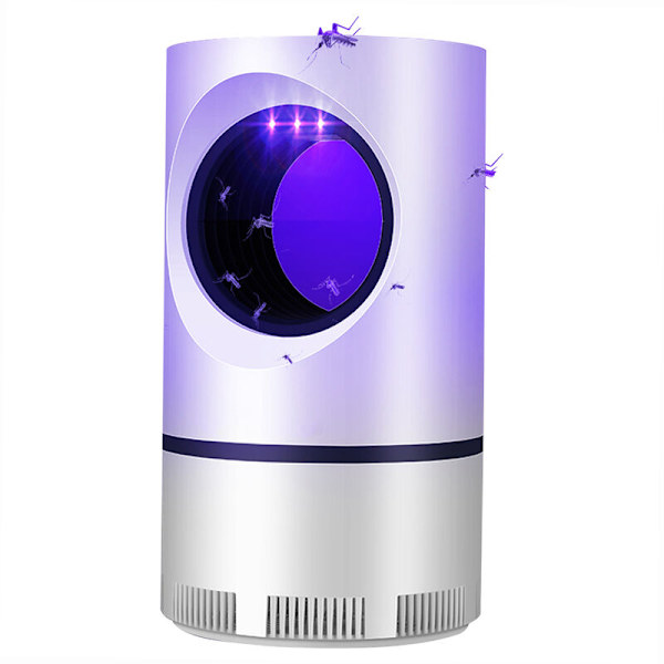 USB Photocatalyst Mosquito Killer Lamp, Flugdödare, Sugtyp, Inomhus, Tyst (Sky Eye Small White)