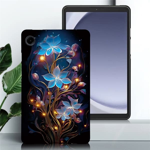 Til Samsung Galaxy Tab A11 / A9 Cover Mønstertryk Slim TPU-skal Lanterne[ht] multifärg multicolor