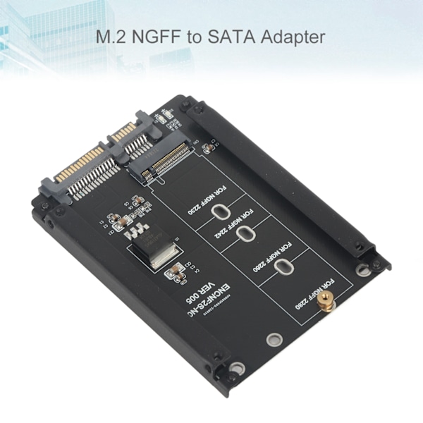 Högpresterande 22-stifts M.2 NGFF till SATA-adapter - Plug and Play M.2 till SATA B-nyckel