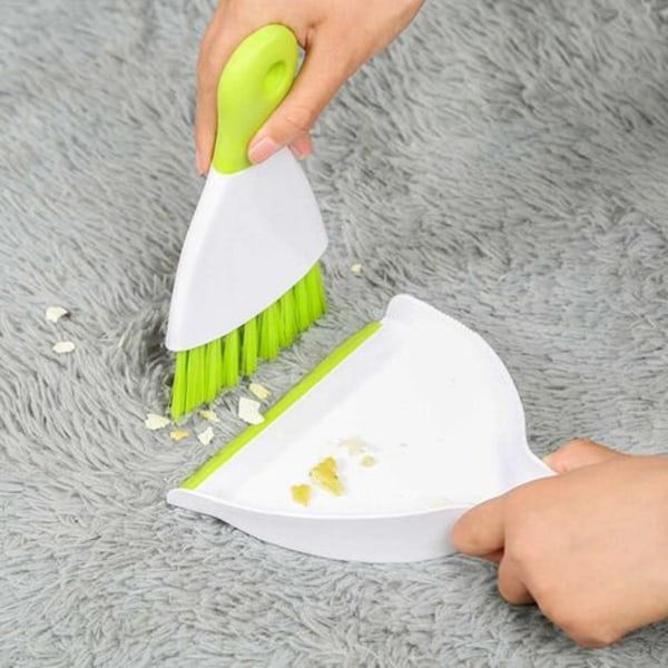 Häkin puhdistusharja, pölysäiliö ja pölysäiliön set 15,5 cm * 20,5 cm vihreä