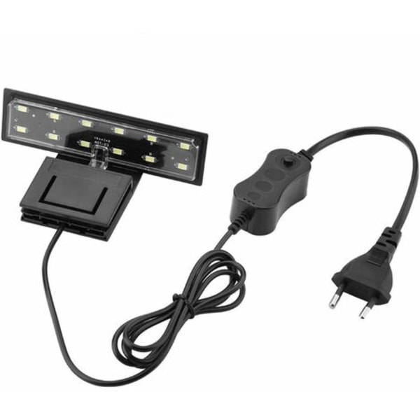 LED Aquarium Light, Aquarium Clip Lamp, Slank LED Aquarium Light, Maksimal installationsglastykkelse: 5 mm