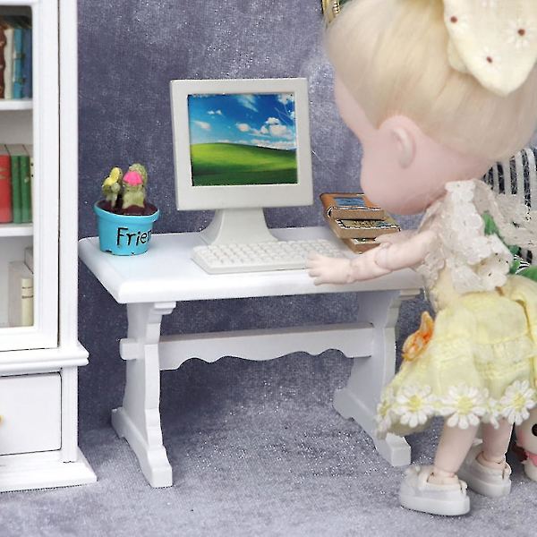Dukkehus Minimøbler Studierom Barneleker, 3 stk