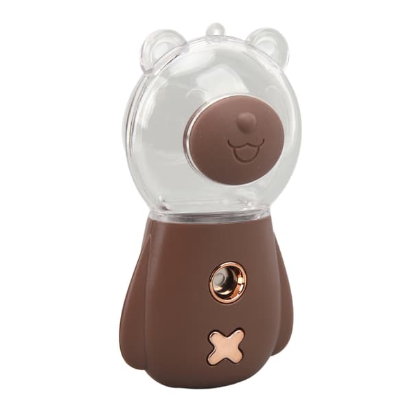 Sød Bjørneform 300ML Nano Mist Sprayer USB Luftfugter Ansigtsfugter med Timer Brun