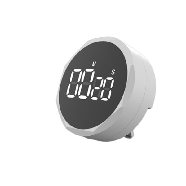 Bærbar Cooking Motion Silent Timer Small Home Kitchen Learning (hvid 05A berøringsskærm)