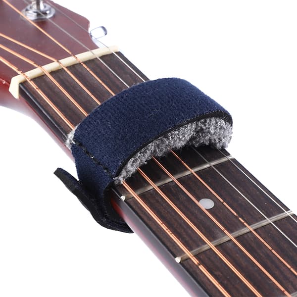 Elektrisk Gitarr Ljudisolerande Rem för Solo Tap Slap Mörkblå