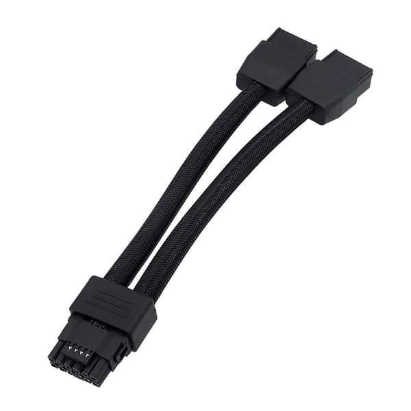 2x8PIN til 16PIN GPU Forlængerkabel Stik til 3090Ti 4070Ti 4080 4090[ht]