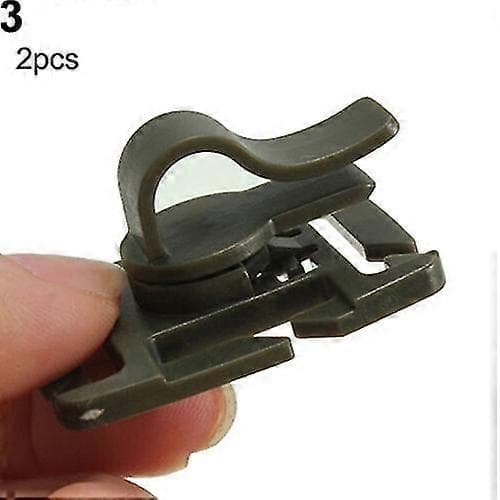 2 st roterbar vattenblåsrörsfäste för webbing hydreringsryggsäck 25-26 Khaki