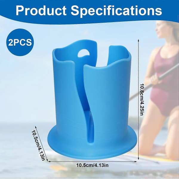 2 stk. Paddle Board Koppholder, Universal Kajakk Drikkeholder Multifunksjonell Anti-Velte Flaske Koppholder Surfebrett Kopp Pink