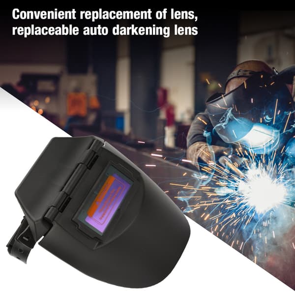 Automatisk solcellssvetsmask svart