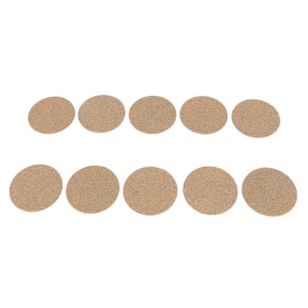 Sett med 50 korkunderlegg for drinker - absorberende og gjenbrukbare - 90 mm, 5 mm tykke