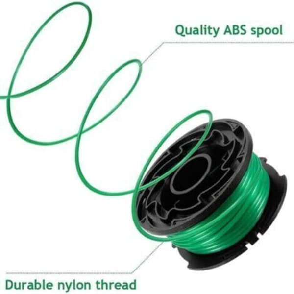 Pakke med 6 spoler med trimmertråd til Black and Decker GL7033, GL8033, GL9035, 6 m,