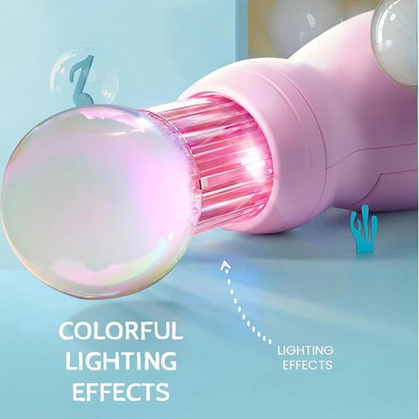 [HT] Magic Bubble Wand, Fog Bubble Machine, Smoke Bubble Machine, Portable Interactive Fog Bubble Machine (Blue) Blue