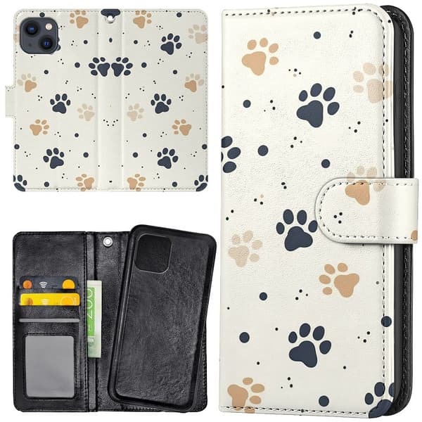 iPhone 13 - Lompakkokotelo/Kuori Paws 150