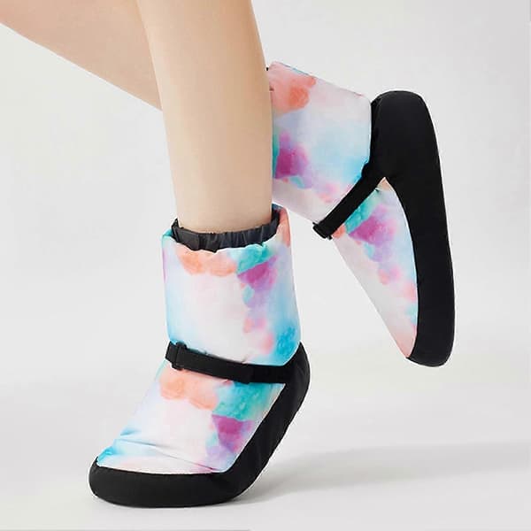 1 par ballet varme sko stilfulde holdbare professionelle polyester bomuld dansesko til vinter[ht] Neon S