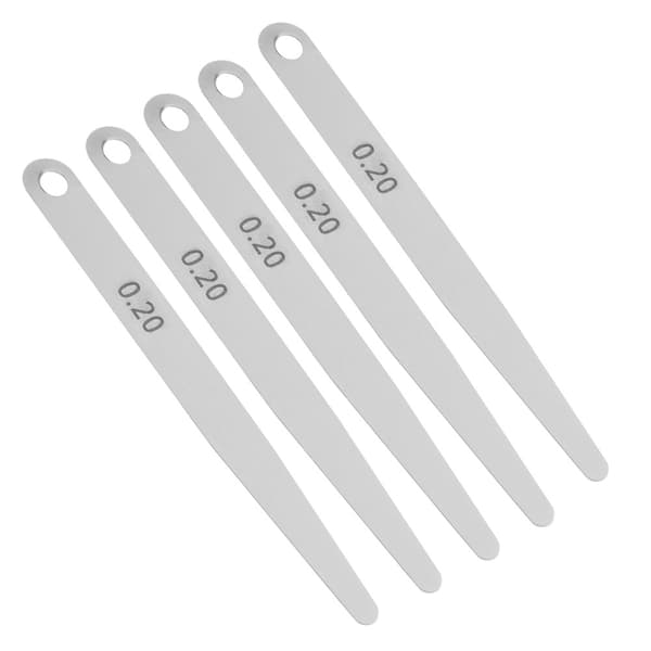 Inspektionsmåler til rustfrit stål svejsning 5-pak 0,2 0,3 mm